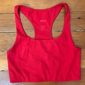 Girlfriend Collective Paloma Bra - LIMITED EDITION COLOR Cherry Red, Size Small